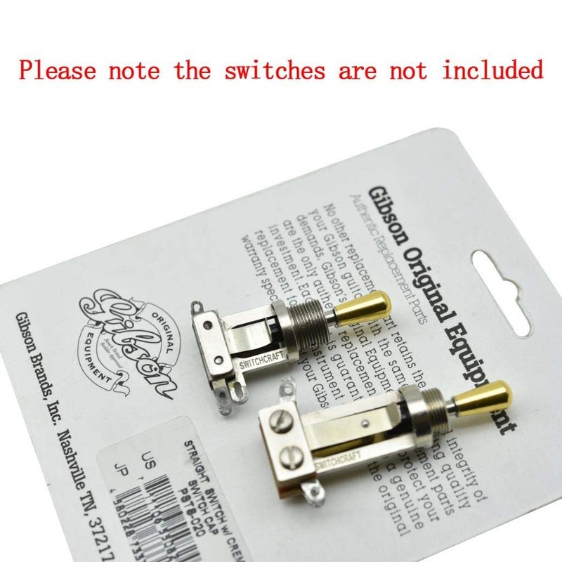 KAISH American Thread SAE 8-32 Metal Guitar 3 Way Toggle Switch Tip Switch Knob Cap for USA Les Paul with Switchcraft Switch Gold - Image 5